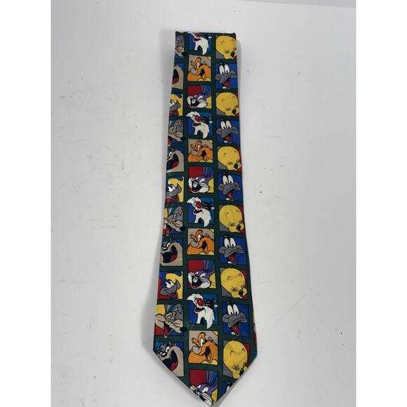 Looney Tunes Rene Chagal Hand Made Tie mens necktie - Picture 1 of 5